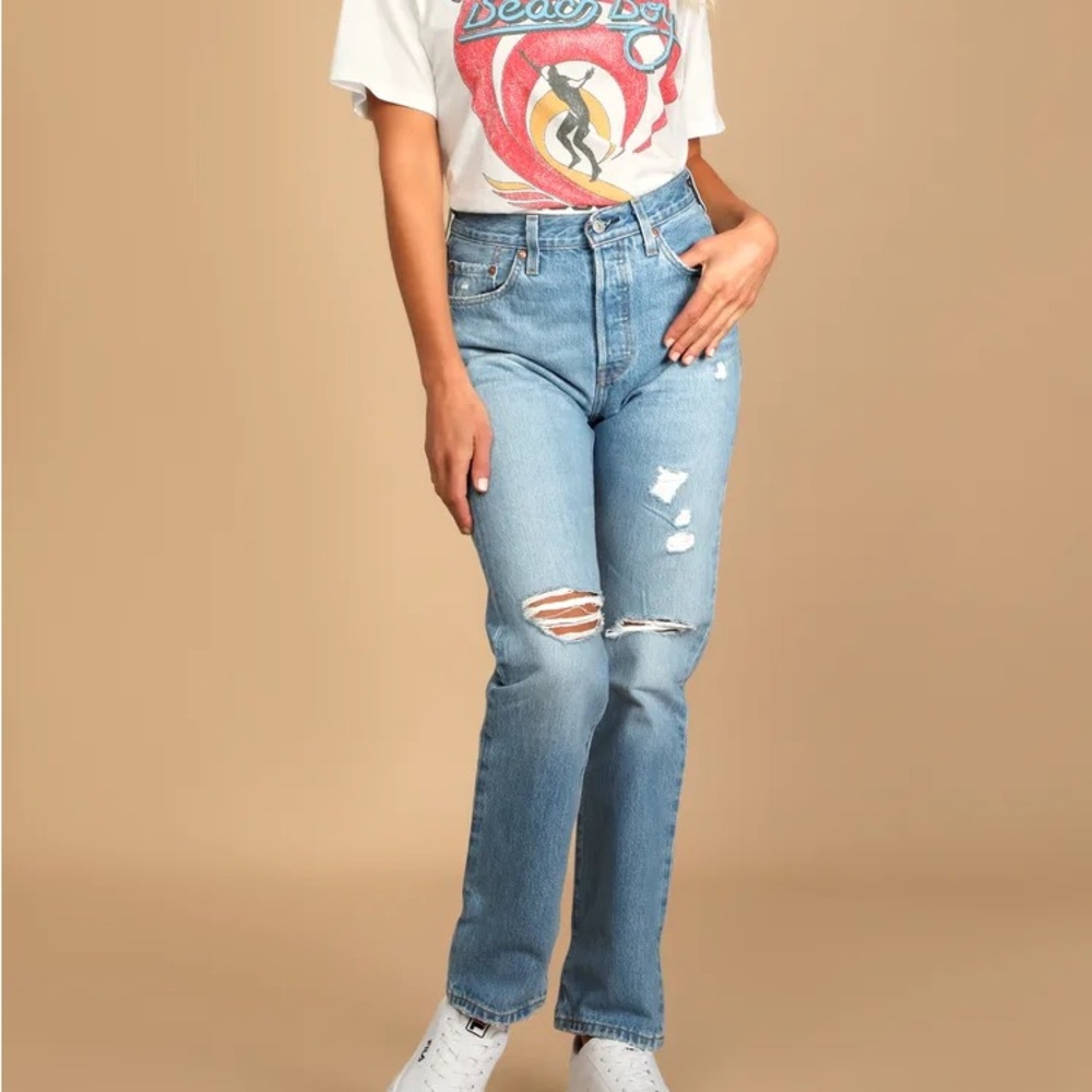 Levi's Blue Denim 501 Jeans